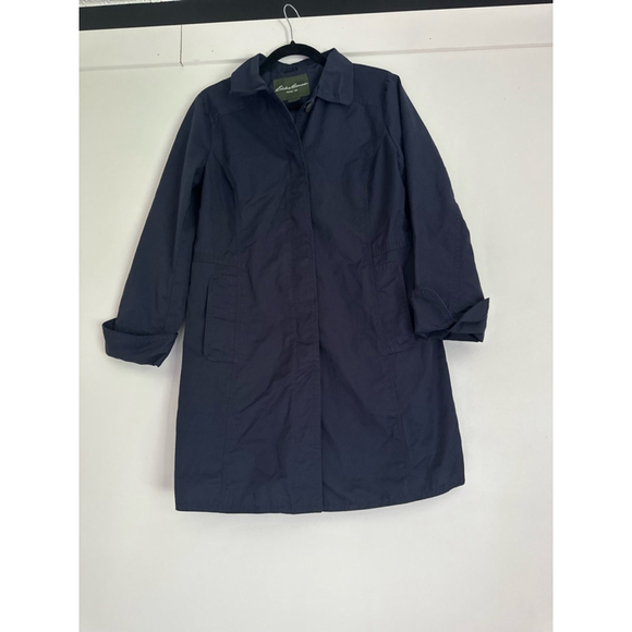 Eddie Bauer Jackets & Blazers - Women’s Eddie Bauer navy blue trench coat size medium